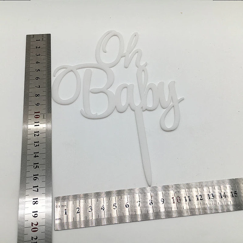 Popular Series Oh baby acrylic cake topper for  Baby Party Birthday