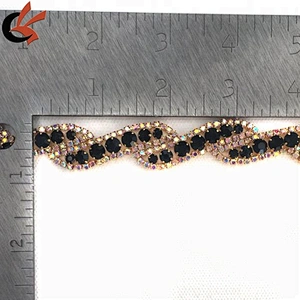 wholesale rhinestone glass crystal cup chain