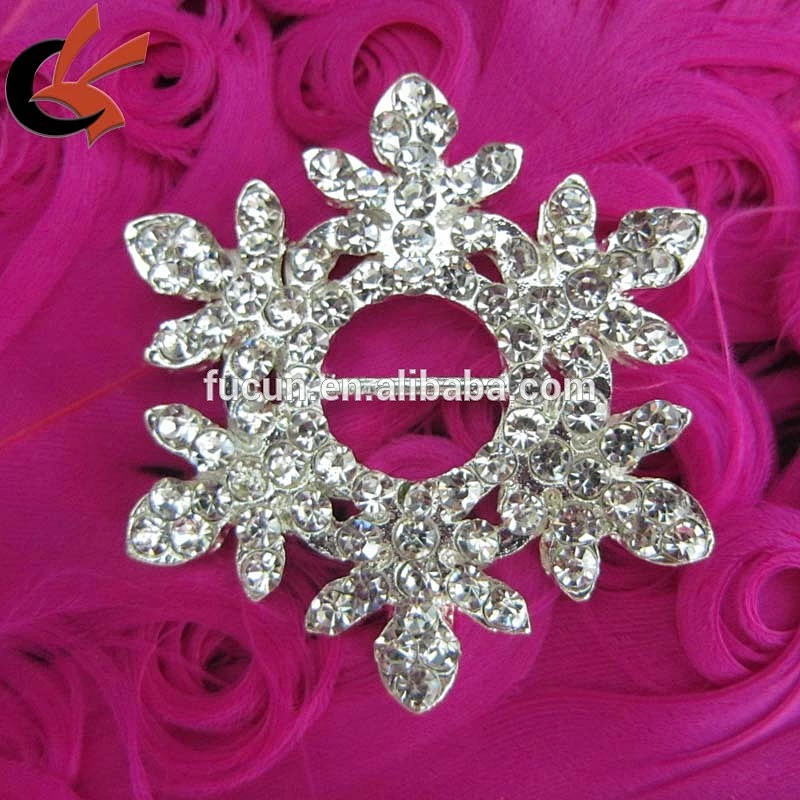 snowflake christmas decorative rhinestone buckles