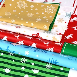 Beautiful New designs Christmas drawstring gift bags christmas candy bag for kid