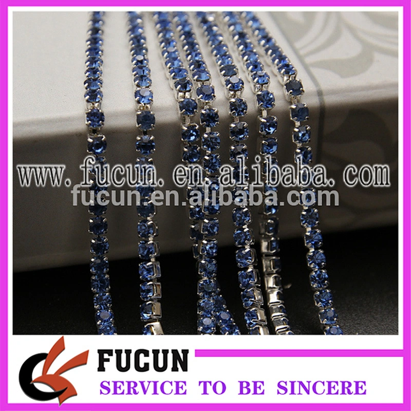 Diamante Chains Jewelry Seasonable Rhinestone Trim Sew-On Technics Crystal Rhinestone Cup Chain