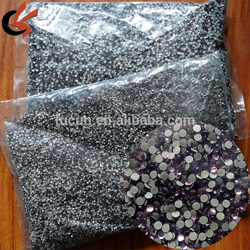 korean quality ss6 ss10 ss12 ss16 ss20 L.t Amethyst hot fix rhinestone