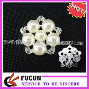 cheap flower rhinestone colorful pearl brooch, small pearl brooch pin