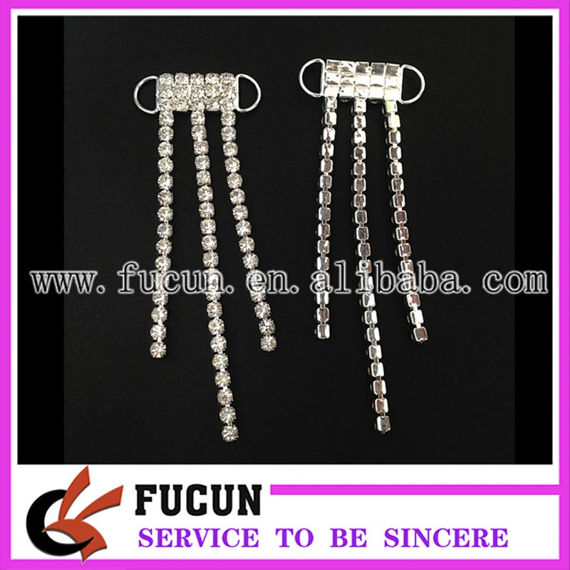 CRYSTAL RHINESTONE BIKINI CONNECTORS /BUCKLES METAL CHAIN FOR NPC BIKINI SUIT