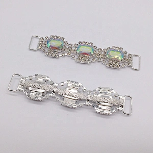 Fashion Swimwear Metal Accessories rhinestone bikini connector for shoulder girdle swimwear