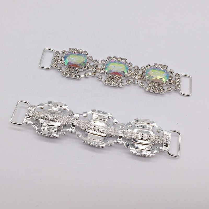 Fashion Swimwear Metal Accessories rhinestone bikini connector for shoulder girdle swimwear
