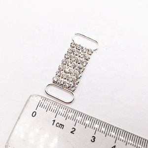 Wholesale lots bulk crystal plane rhinestone pave bikini connectors for swimwear suits