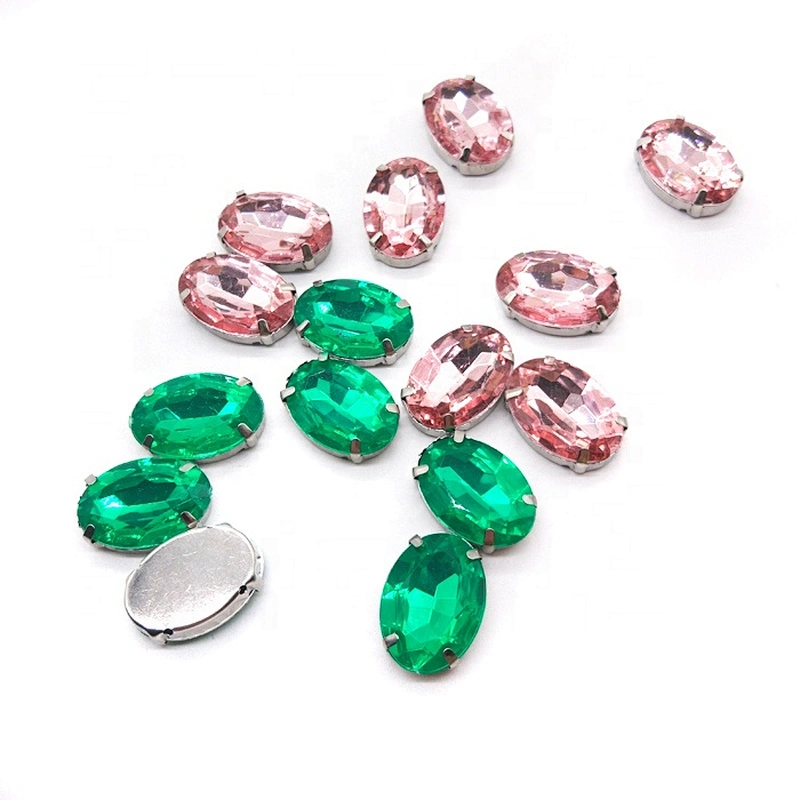 resin rhinestone with claw setting for garment decoration