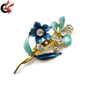 new enamel flower brooch for garment accessories
