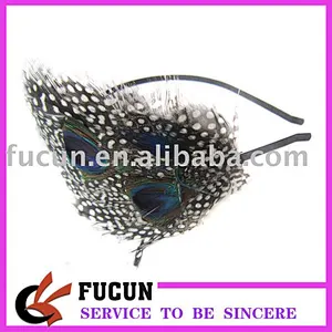 fashion peacock feather hair accessories for women