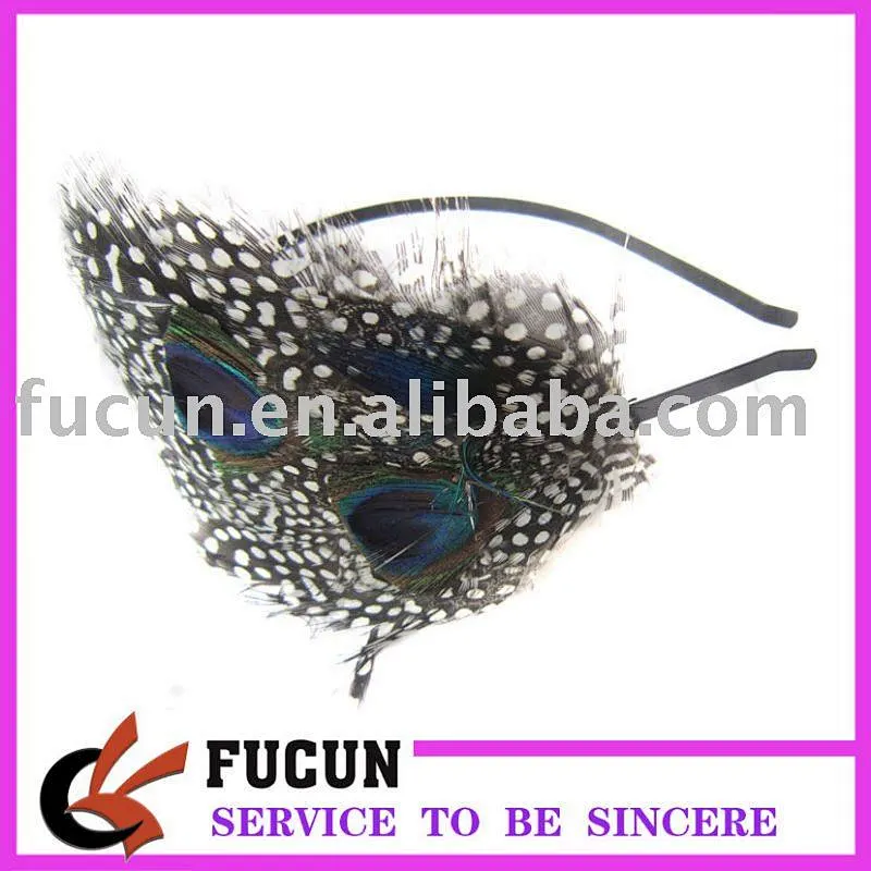fashion peacock feather hair accessories for women