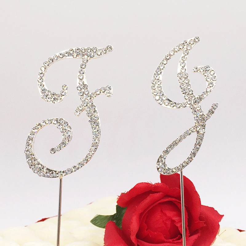 New Product Monogrammed Christening Party Modern Wedding Anniversary  Letter Cake Topper