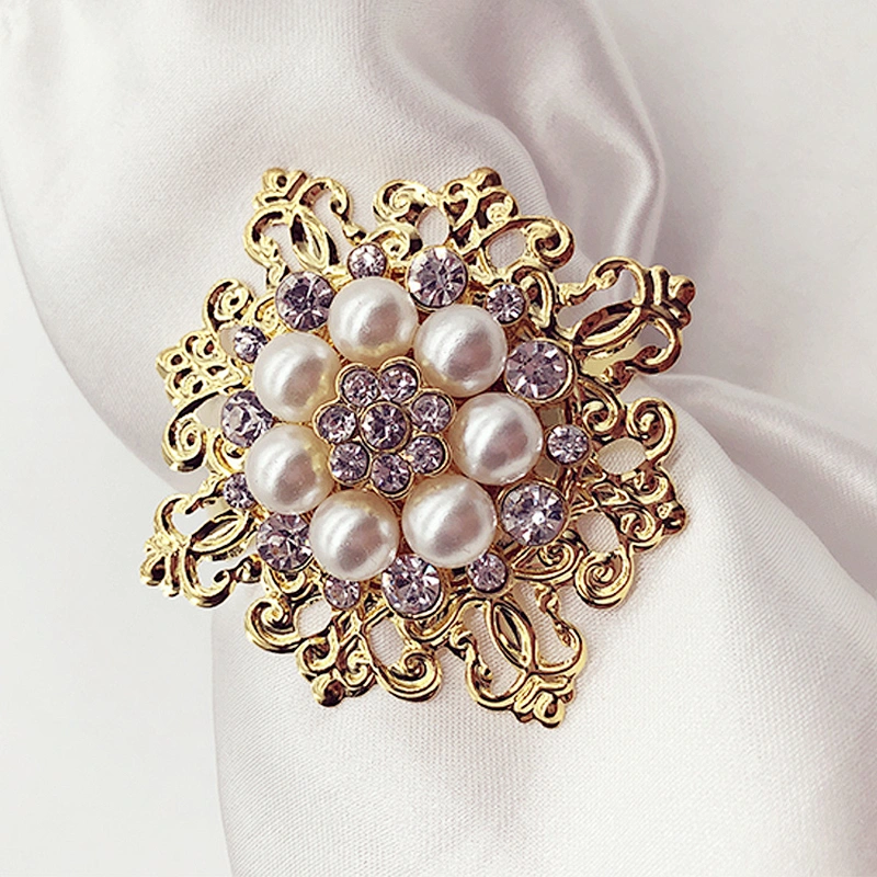 Best selling quality stone napkin rings for Chair Band Decoration