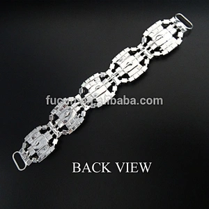 STUNNING ON STAGE BIKINI RED GLASS CRYSTAL RHINESTONE CONNECTOR