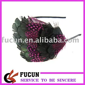 China wholesale fashion feather headband/feather headdress party decorations