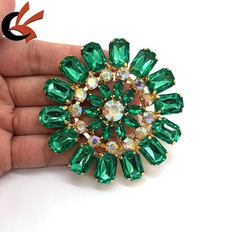 Carnival accessories green rhinestone appliques for dress