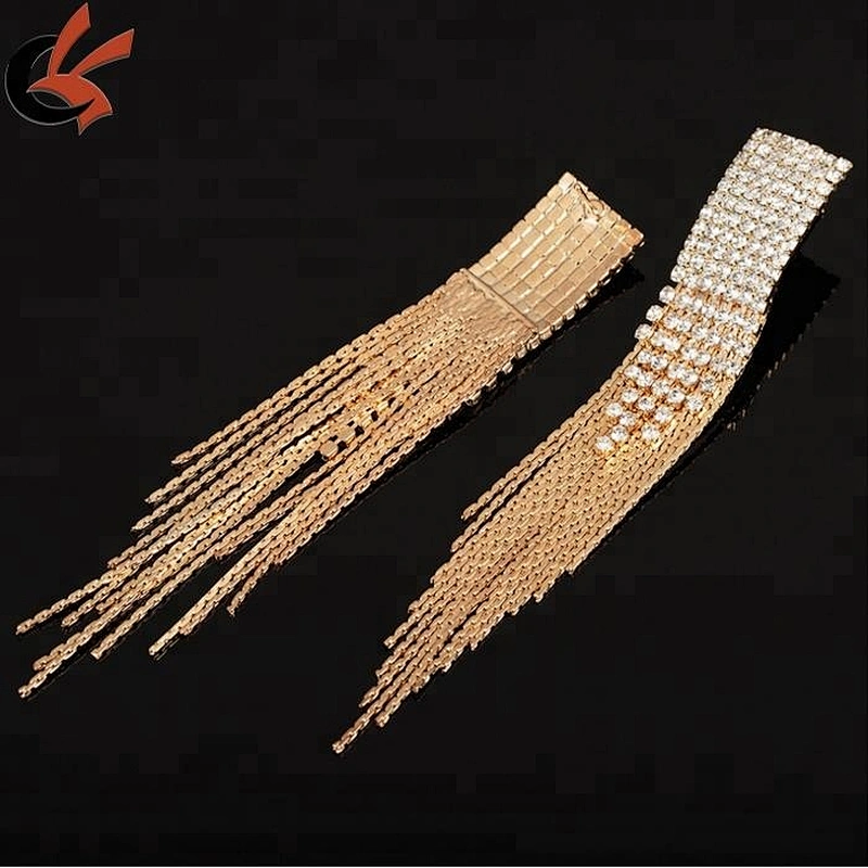 Sparkly Long Dangling Crystal Rhinestone Earrings