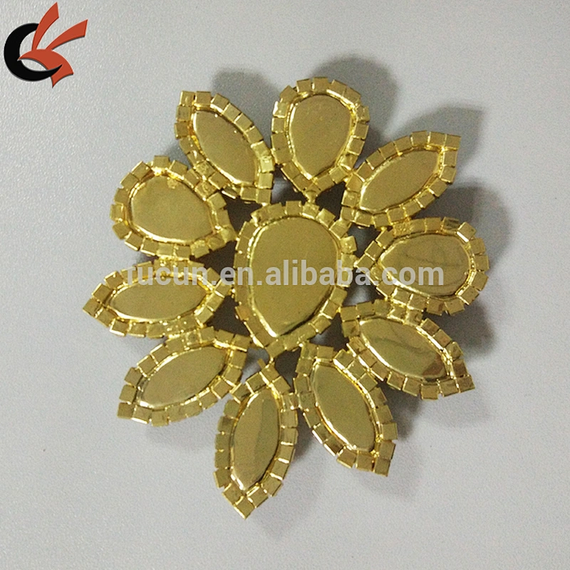 flatback sew on AB rhinestone brooch appliques for Carnival dress