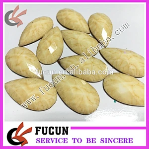 hot fix 20*30mm teardrop sew on epoxy resin stone