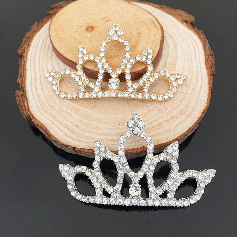 Make in China Unique Flat Back Rhinestone Tiara Princess Crown Buckle