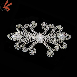 Rhinestone Brooch Applique Costume Dress Sewing Wedding Belt Cake Decoration