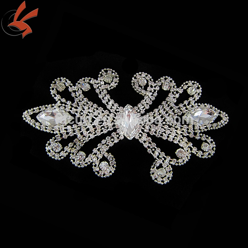 Rhinestone Brooch Applique Costume Dress Sewing Wedding Belt Cake Decoration