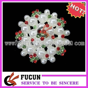 customized small rhinestone button brooch pins for wedding in bulk