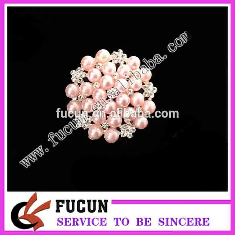 New Fashion Cheap Rhinestone pearl brooch for wedding in bulk