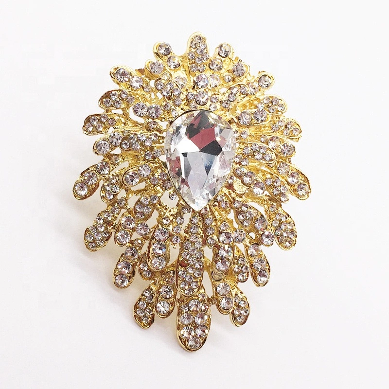 Custom Wedding Brass Gorgeous Gold Vintage Jewelry Crystal Rhinestone Napkin Ring