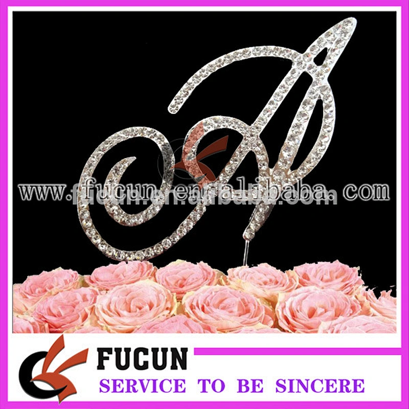silver wedding cake toppers crystal rhinestone cake cupcake wholesale