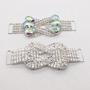 Amazing design gorgeous style diamante ab glass stone hip bikini connector