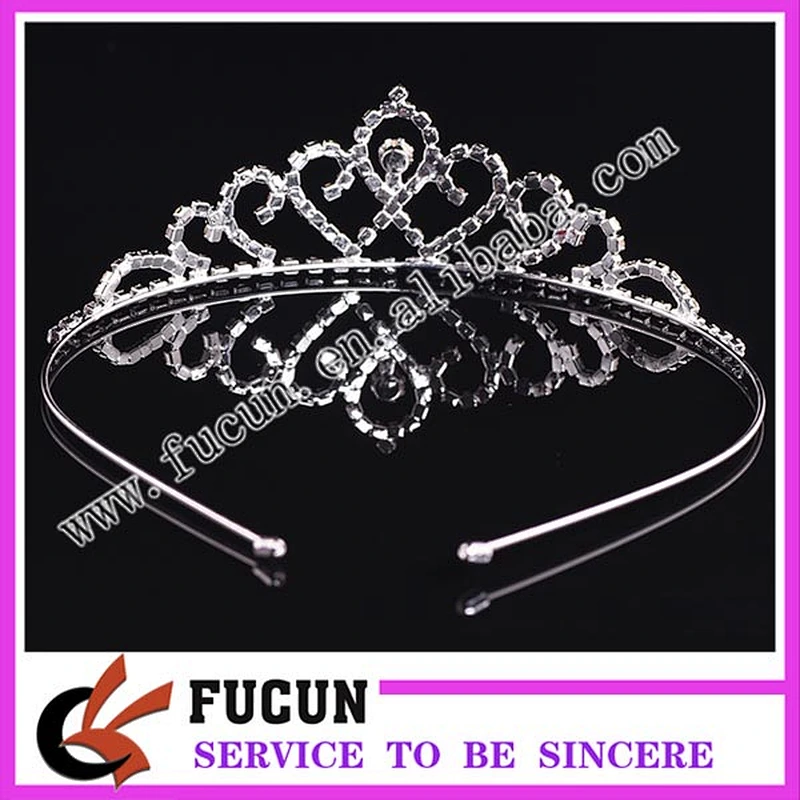 Fashion Single Cut Diamond Wedding Tiara Bling Rhinestone Princess Crown Wholesale Victorian Jewelry Crown Tiaras
