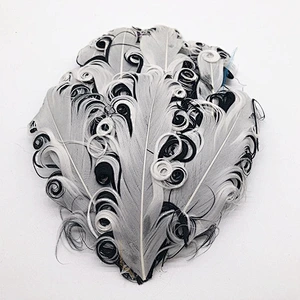 2019 new charming colorful curly feather pads wholesale for  baby accessories
