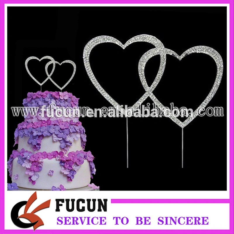 New arrival 2016 wedding cake decoration LOVE diamante rhinestone cake topper