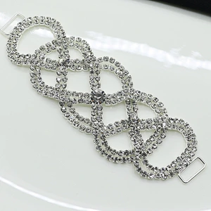15*145mm new design crystal bikini buckle connector for bikini decoration