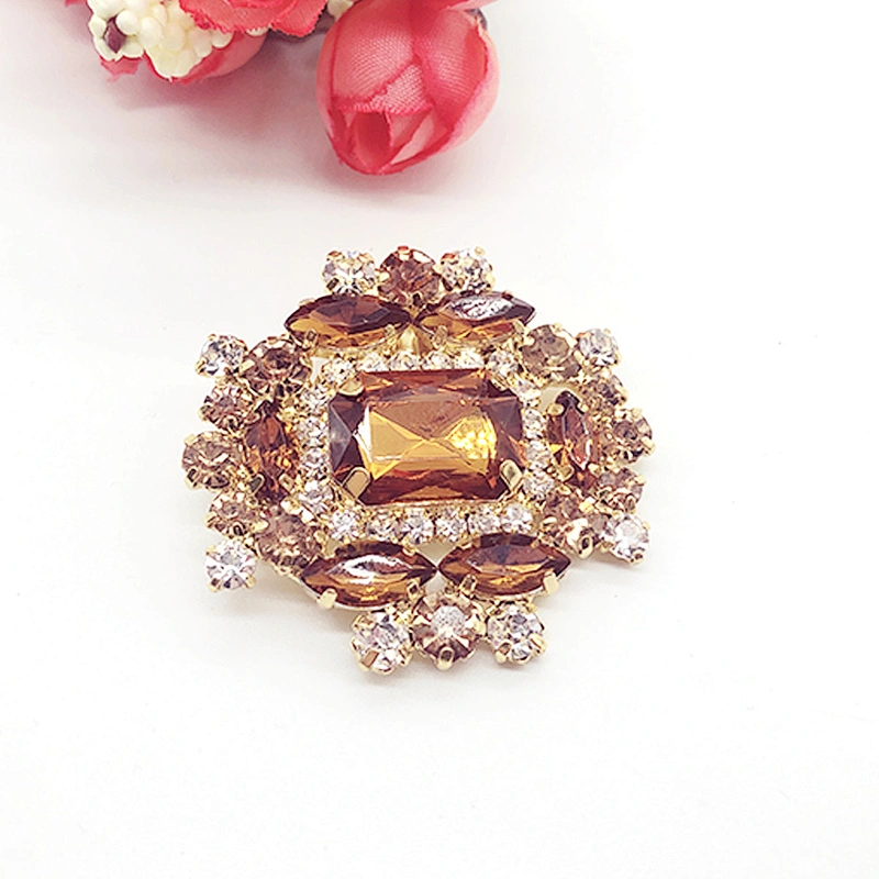 Wholesale Vintage fashion ladies jewel gemstone shoe clip for bridal high heel