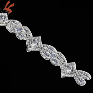 crystal embellishments rhinestone applique patch rhinestone applique trimming