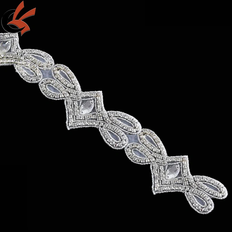 crystal embellishments rhinestone applique patch rhinestone applique trimming
