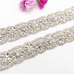 Handmade Wedding Bridesmaid Hair Band Rhinestone Hair Vine Wedding Gauzy Skirt Applique