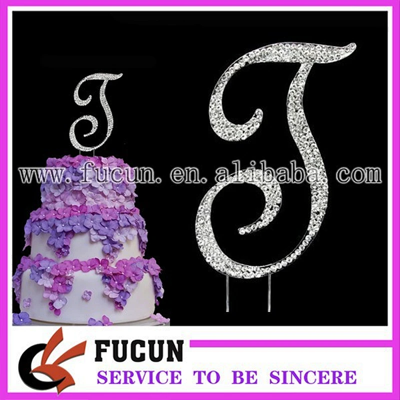 birthday wedding cake topper letter J