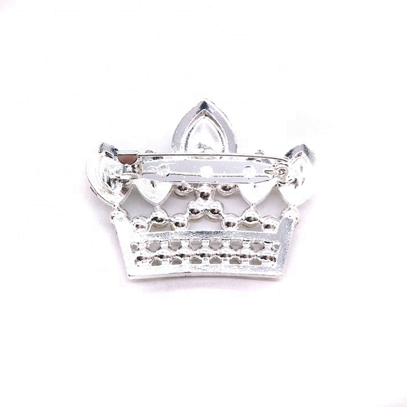 Sparkly rhinestone crown brooch pin for Wedding Bouquet Bridal Sash Embellishment Dress Applique