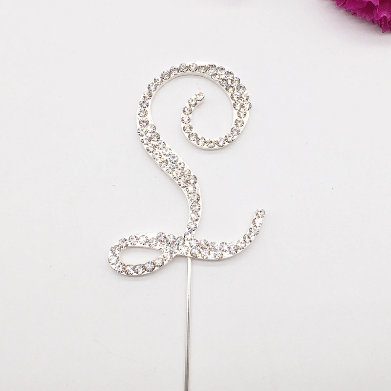 Crystal Personalized Monogram Wedding Alphabet Birthday Cake Topper wholesale