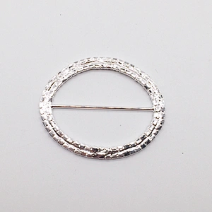 Customise Scarf Ring Oval Design Shape Rhinestone Ribbon Slider Buckle