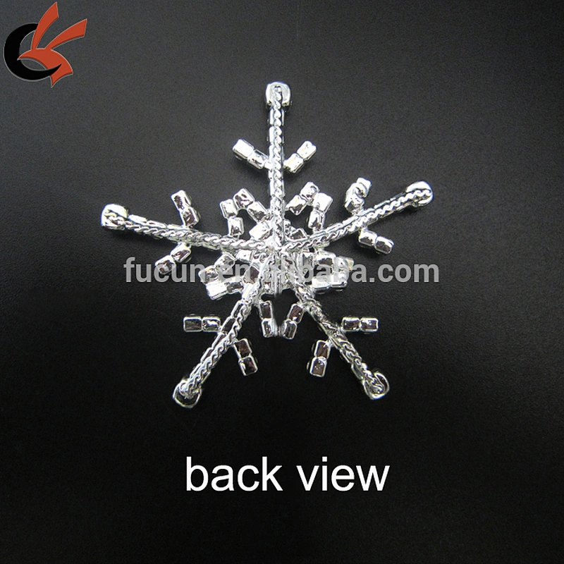 Alibaba Wholesale Rhinestone Ribbon Snowflake Buckles