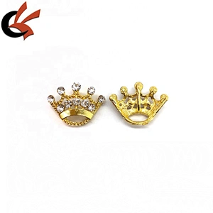 Hot Sale Small gold crown buckle slider tiara crystal buckles