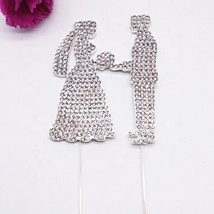 sparkle figurines wedding cake topper for wedding cake decoration
