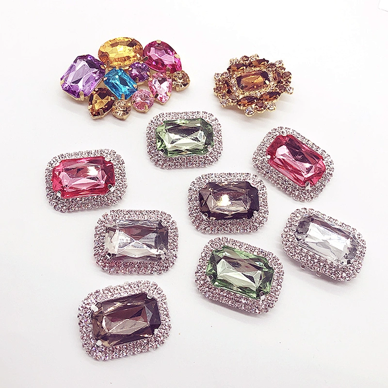 2019 latest fashion  metal alloyed diamond shoe clips for lady shoes