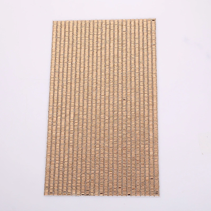 Custom 24*40cm hot fix rhinestone mesh 3*7mm rectangle flat back hotfix glass stone sheet