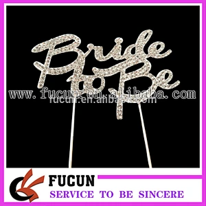 wholesale crystal wedding rhinestone cake toppers wedding decoration supplies in guangzhou