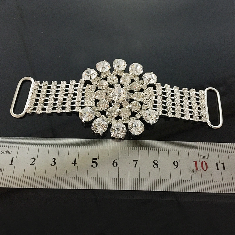 Top quality women bikini accessories rhinestone pave swimwear crystal bikini connector